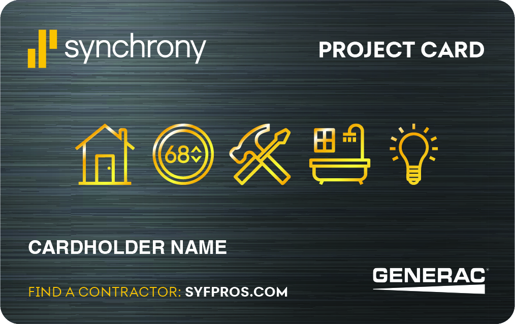 Synchrony Generac Project Card